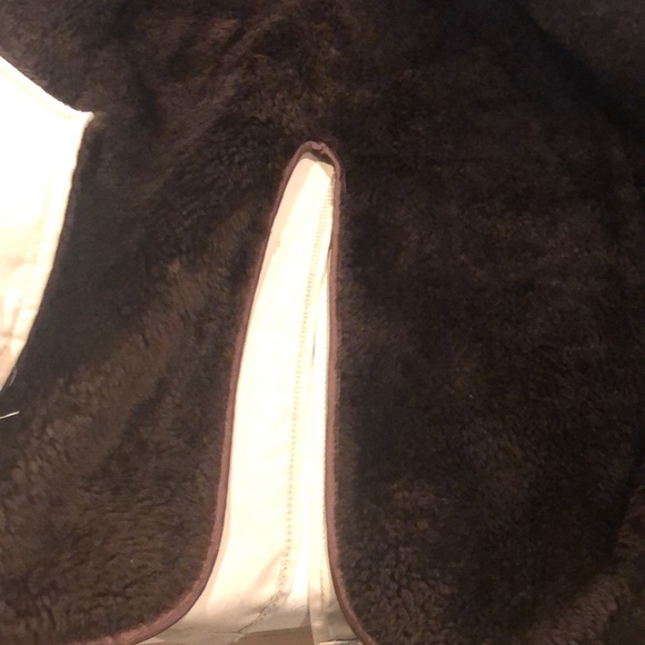 VINTAGE LAKE FOREST MENS FAUX FUR LINED COAT LIGHT BROWN SIZE 40 - Picture 7 of 16